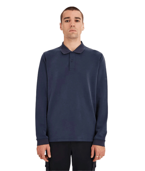 Long Sleeve Soft Touch Polo - Navy