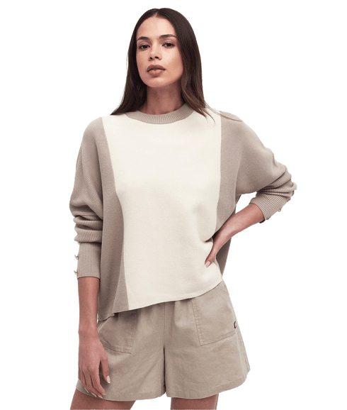 Hamilton Crew Neck Jumper - Beige