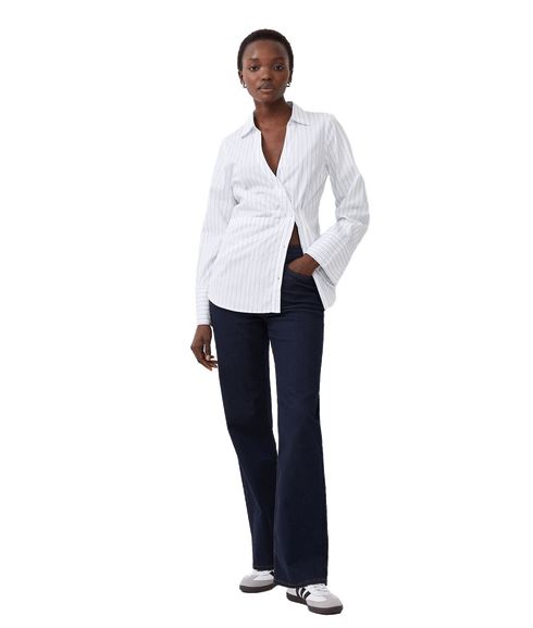 Isabelle Asymmetric Shirt - White