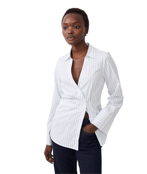 Isabelle Asymmetric Shirt - White