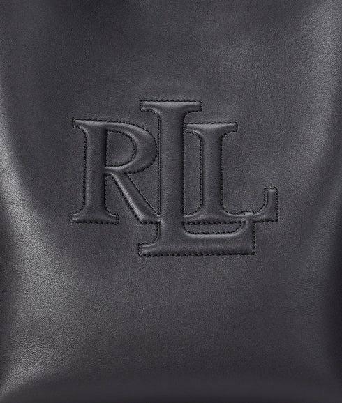 Leather Medium Witley Bucket Bag - Black