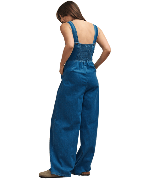 Fearne Cotton Mid Wash Denim Jumpsuit - Blue