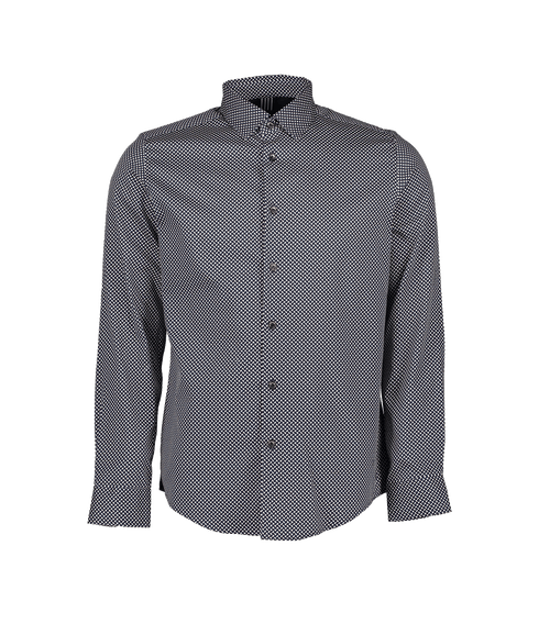 Erlac Archive Geo Print Shirt - Navy