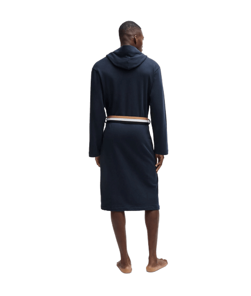 Iconic Hooded Dressing Gown - Navy