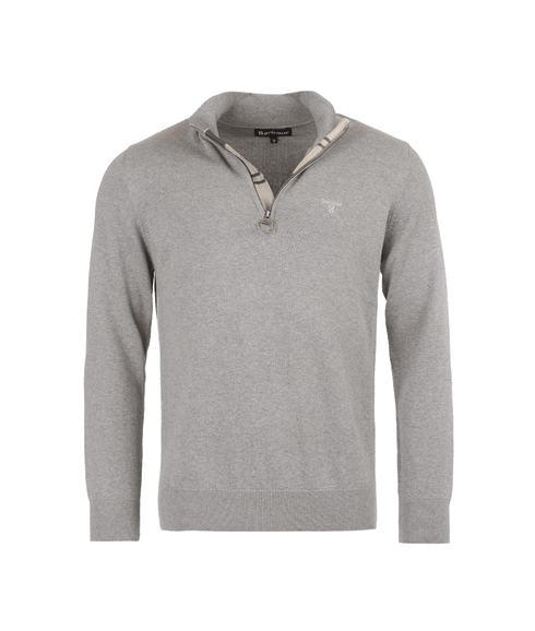 Cotton Half Zip - Grey