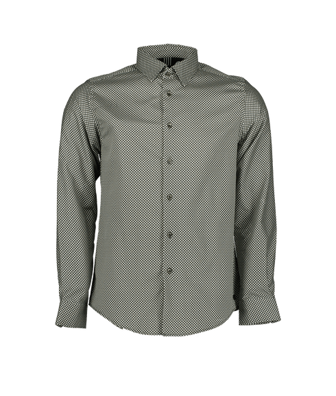 Erlac Archive Geo Print Shirt - Green