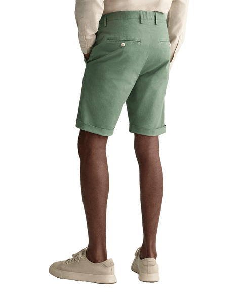 Sunfaded slim fit shorts - Green