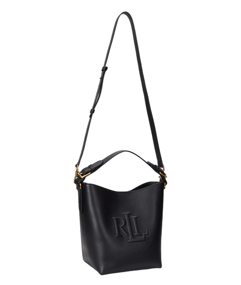 Leather Medium Witley Bucket Bag - Black