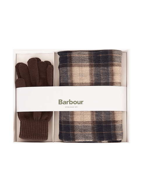 Tartan Scarf & Glove Gift Set - Multi