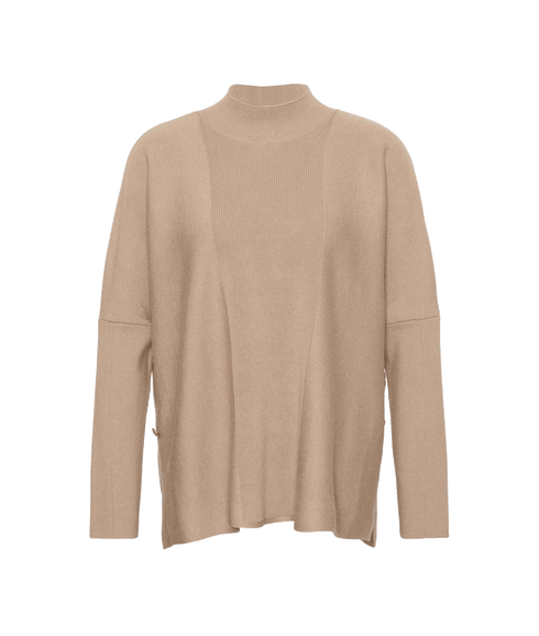 Sunita High-Neck Jumper - Beige