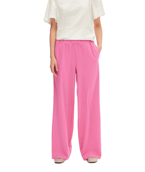 Classic Wide-leg Trousers - Pink
