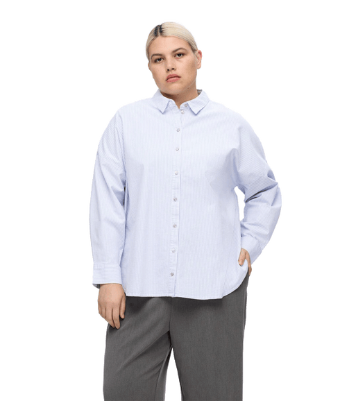 Oversized Cotton Shirt - Multi