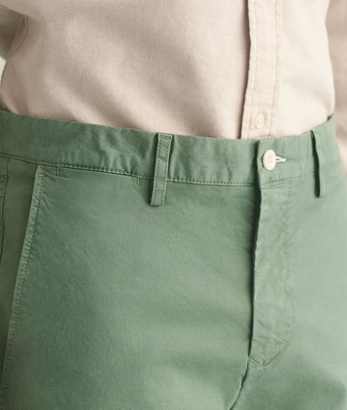 Sunfaded slim fit shorts - Green
