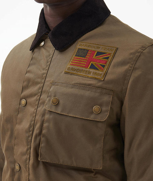 Steve McQueen Workers Wax Jacket - Brown