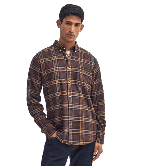 Drumhill Tailored Long Sleeved Shirt - Brown