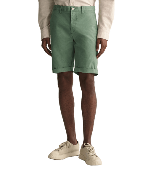 Sunfaded slim fit shorts - Green