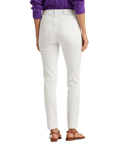 High-rise Skinny Ankle Jean - White