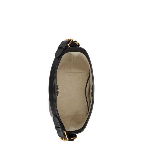Leather Medium Witley Bucket Bag - Black