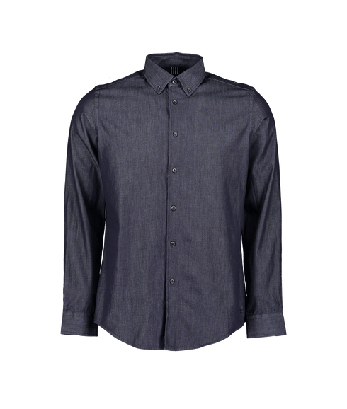 Masonwood Soft Touch Chambray Shirt - Navy