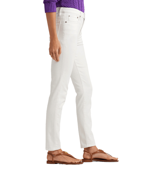 High-rise Skinny Ankle Jean - White