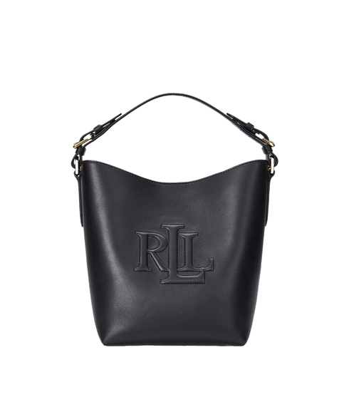 Leather Medium Witley Bucket Bag - Black