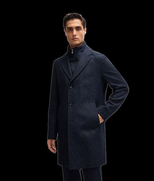 Hyde Slim Fit Coat - Navy
