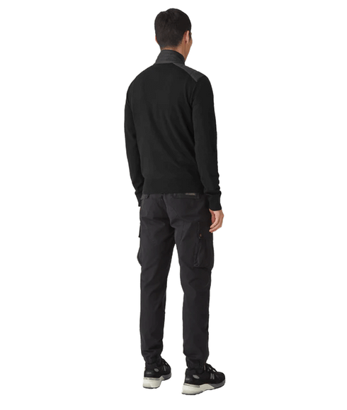 Kilmington Merino Wool Quarter Zip Jumper - Black