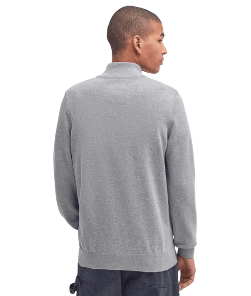 Cotton Half Zip - Grey