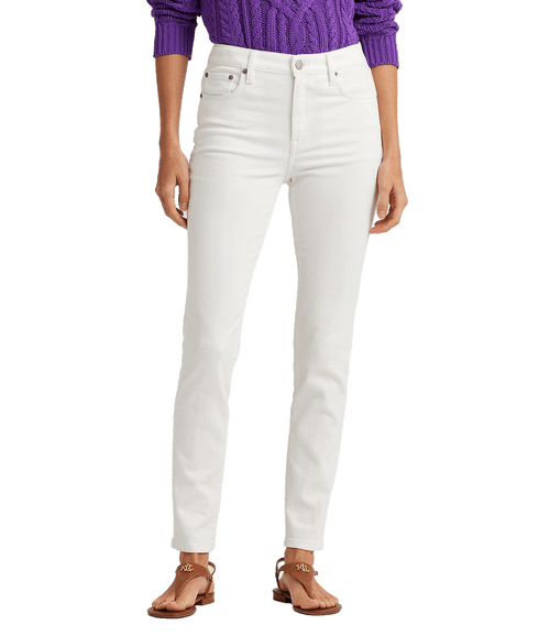 High-rise Skinny Ankle Jean - White