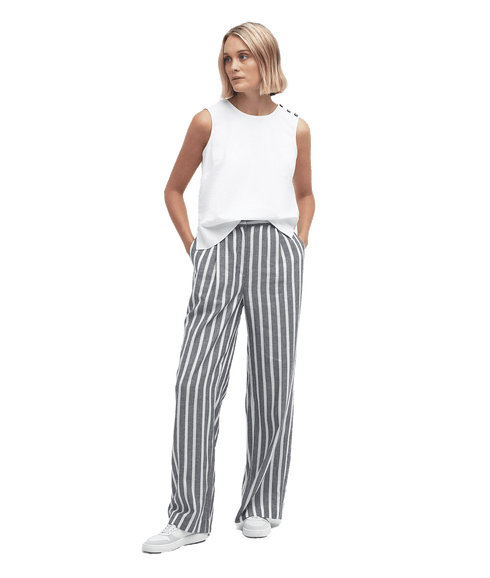 Annalise Lyocell Linen Blend Trousers - Multi