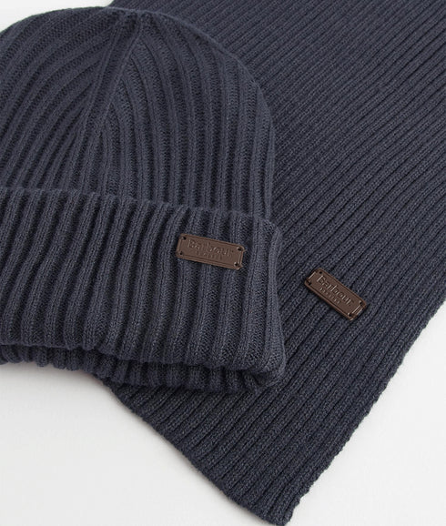 Crimdon Beanie & Scarf Gift Set - Navy