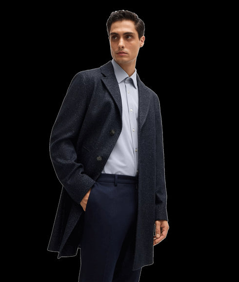 Hyde Slim Fit Coat - Navy