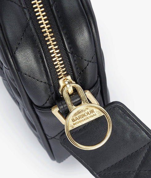 Sloane Quilted Crossbody Bag - Black