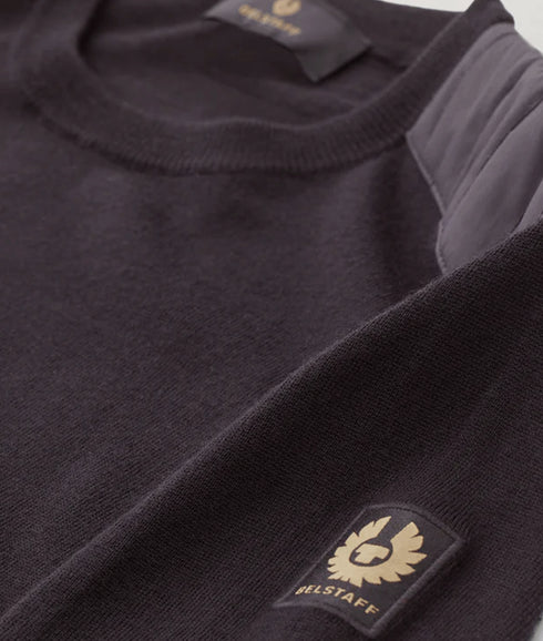 Kilmington Merino Wool Quarter Zip Jumper - Black