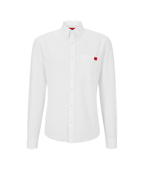Evito Button-down Slim-fit Shirt - White