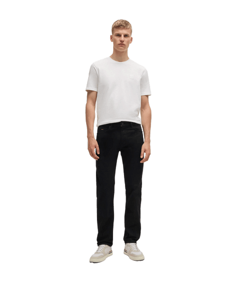 Maine Regular-fit Jeans in Stay-black Comfort-stretch Denim - Black