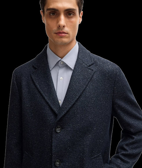 Hyde Slim Fit Coat - Navy