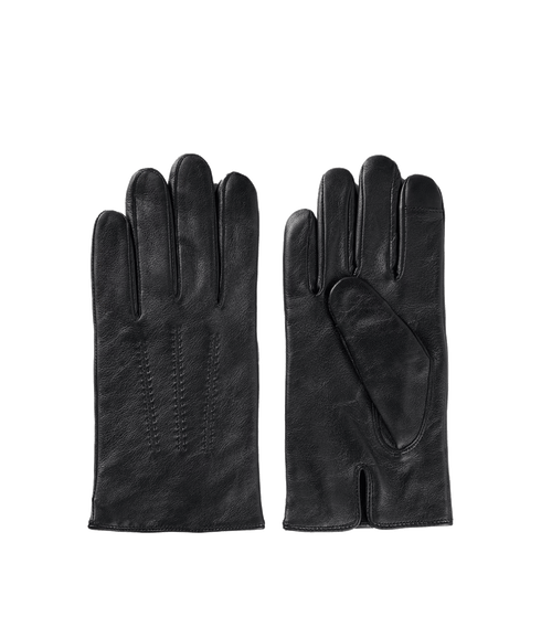 Hainz Leather Gloves - Black