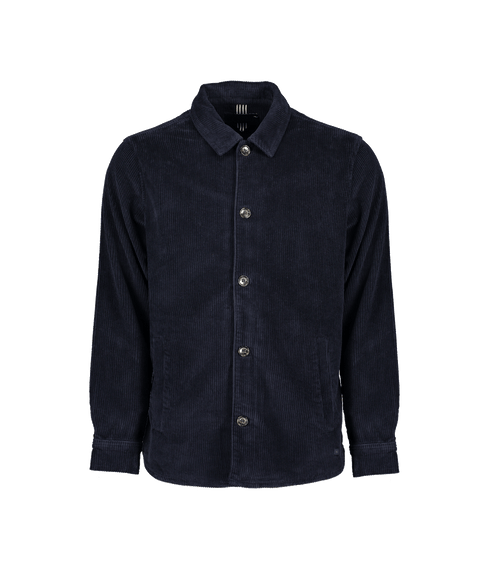 Carel Jumbo Lux Cord Overshirt - Navy