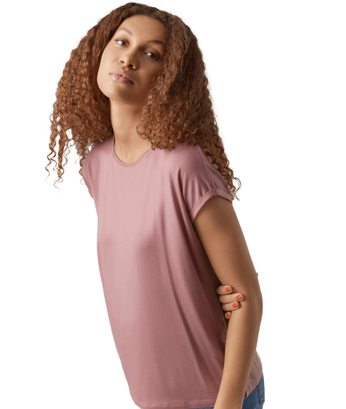 Ava Plain Ss Top - Red