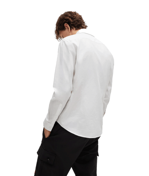 Evito Button-down Slim-fit Shirt - White