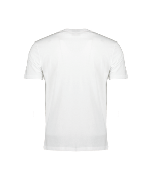 Cotton-jersey T-shirt With Rubber-print Logo - White