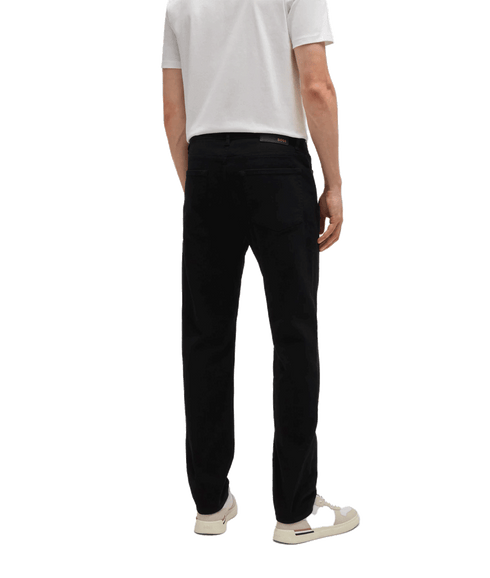 Maine Regular-fit Jeans in Stay-black Comfort-stretch Denim - Black