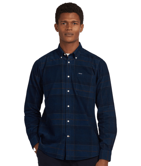 Blair Tailored Fit Shirt Midnight Tartan - Multi