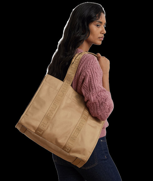 Nylon Extra-large Stevie Tote Bag - Beige