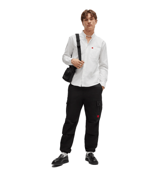 Evito Button-down Slim-fit Shirt - White