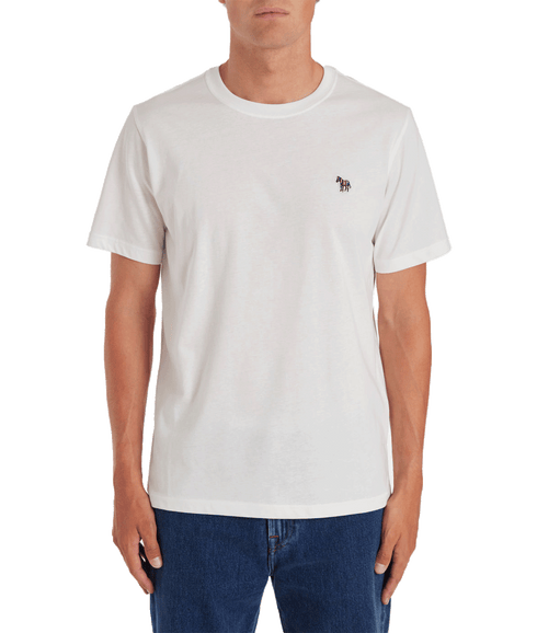 Cotton Zebra Logo T-Shirt - White