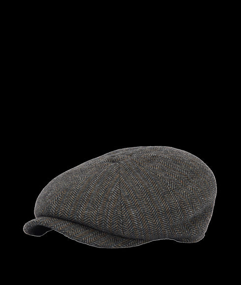 Fyne Tweed Baker Boy Cap - Brown