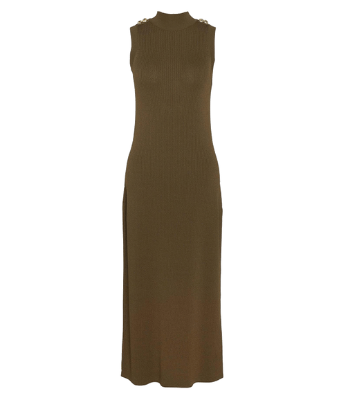 Milla Knitted Midi Dress - Green