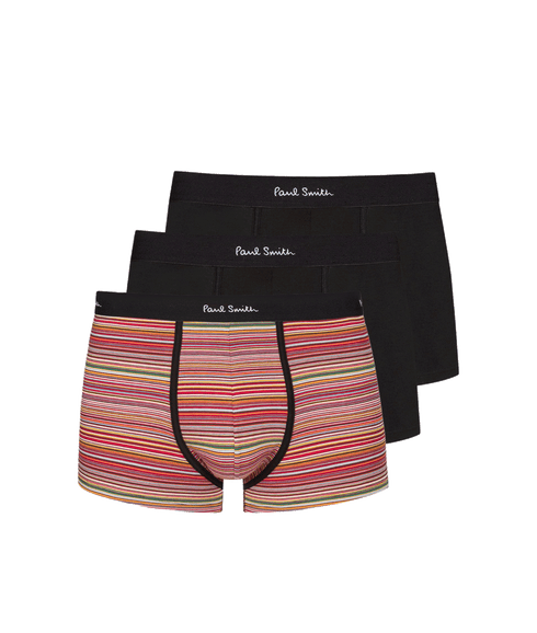 'Signature Stripe' Mixed Boxer Briefs Three Pack - Multi